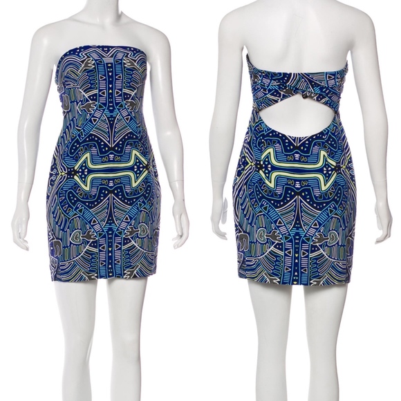 🚫SOLD🚫 Mara Hoffman Strapless Abstract Print Dress NWOT - Picture 5 of 6